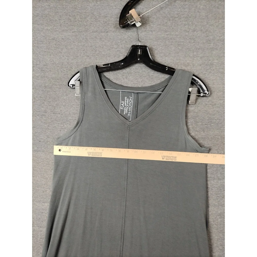 Flax Womens Shirt Small Gray Knit Tunic Sleeveless‎ Capsule Layer Lagenlook